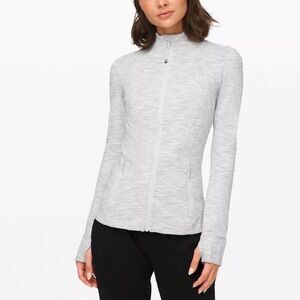lululemon Define Zip-Up Jacket, Gray and White